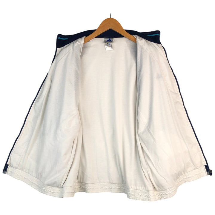 90s-00'S Adidas windbreaker, men's size M polyester white type Vintage Second Hand