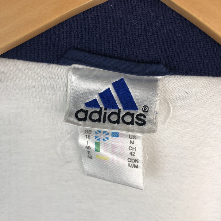 90s-00'S Adidas windbreaker, men's size M polyester white type Vintage Second Hand