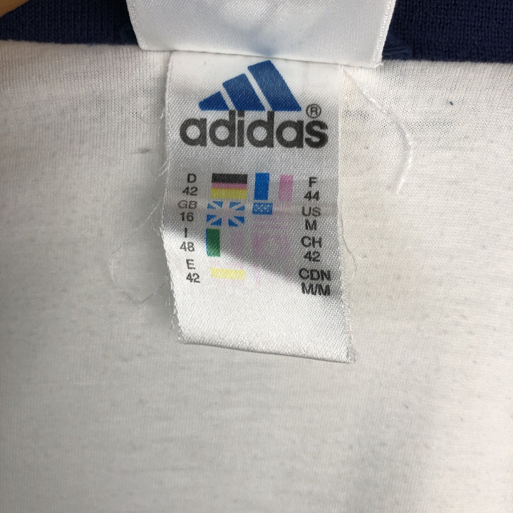 90s-00'S Adidas windbreaker, men's size M polyester white type Vintage Second Hand