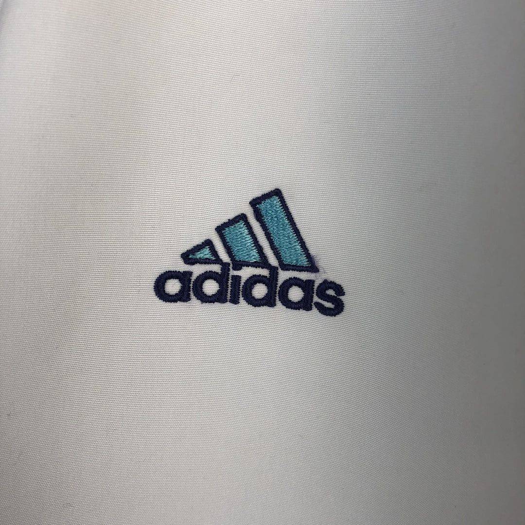 90s-00'S Adidas windbreaker, men's size M polyester white type Vintage Second Hand