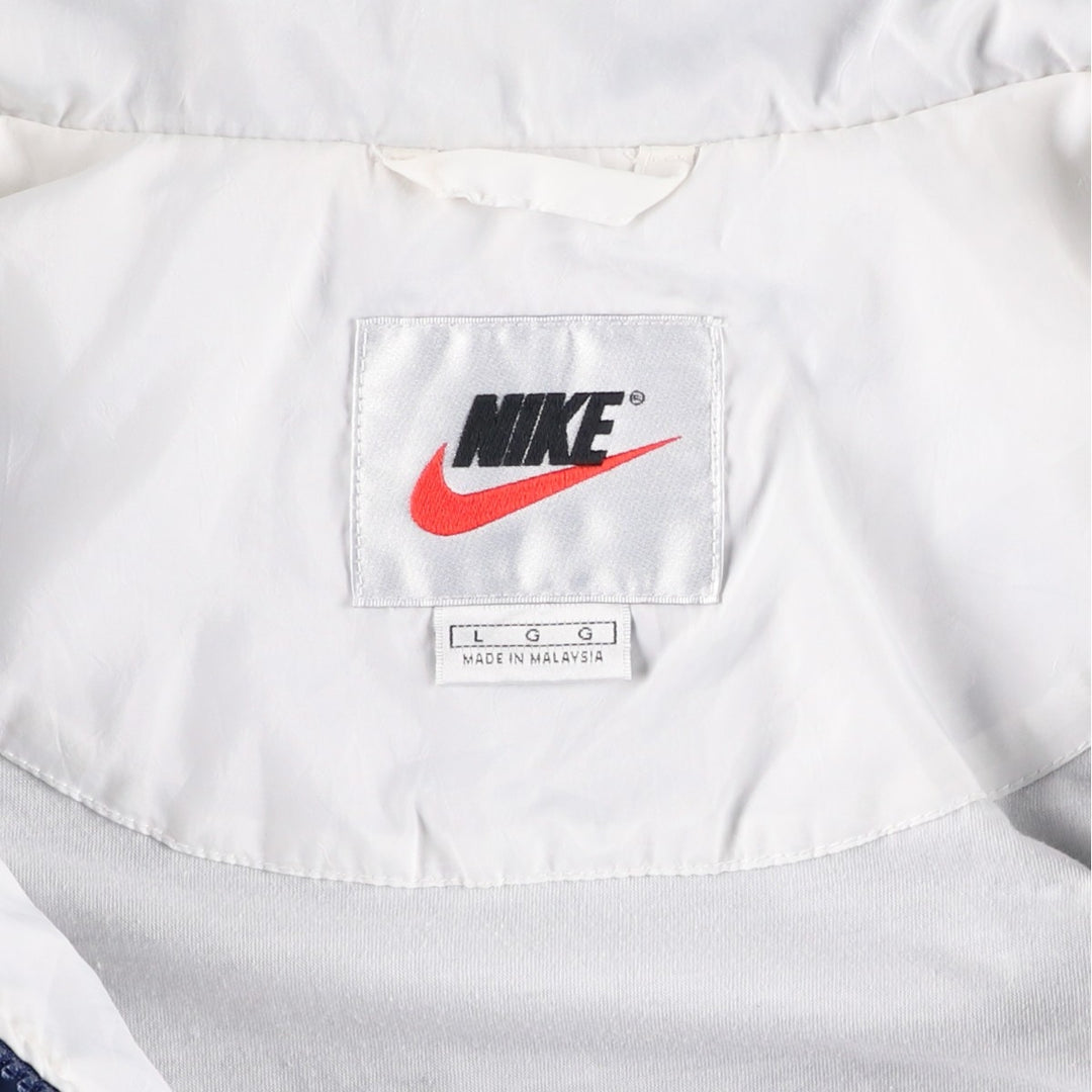 90'S Nike NIKE Nylon Jacket Men's Size L Vintage Nylon navy blue type Vintage Second Hand