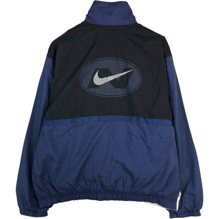 Nike Crazy Pattern Back Print Windbreaker, Men's Size M (approx.) Nylon blue type Vintage Second Hand
