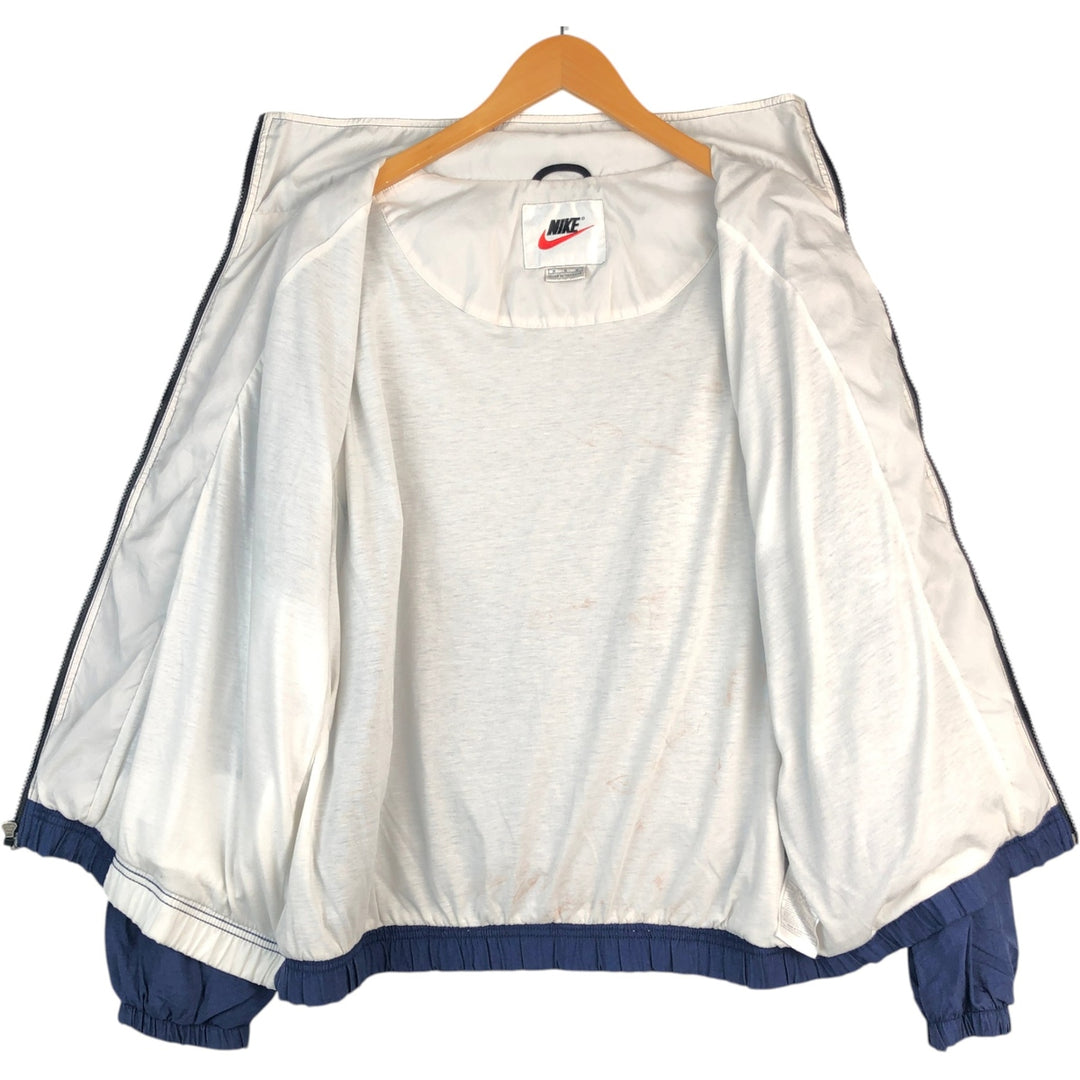 Nike Crazy Pattern Back Print Windbreaker, Men's Size M (approx.) Nylon blue type Vintage Second Hand