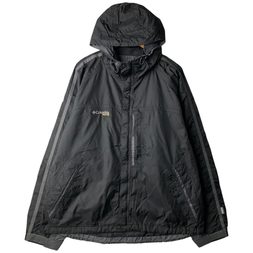 2000'S Columbia XCO Mountain Parka Shell Jacket, Men's Size XL Nylon black type Vintage Second Hand