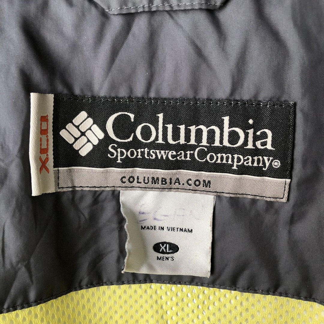 2000'S Columbia XCO Mountain Parka Shell Jacket, Men's Size XL Nylon black type Vintage Second Hand