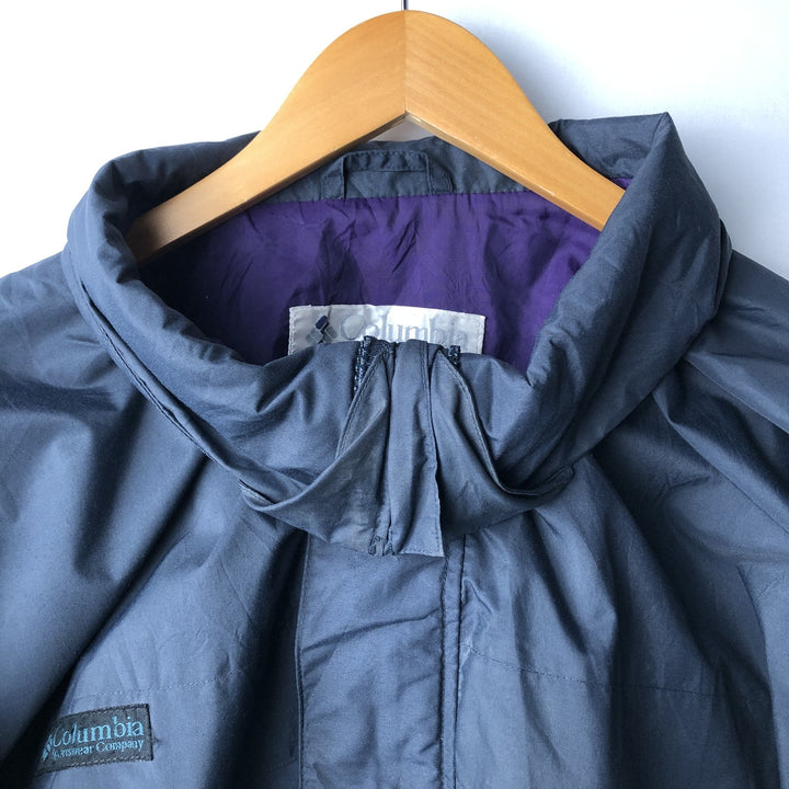 90'S Columbia Whirlibird Mountain Jacket, White Tag, Men's Size L, Vintage Shell Jacket Nylon navy blue type Vintage Second Hand