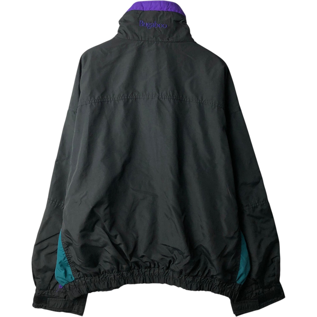 1990'S Columbia BUGABOO Mountain Parka Shell Jacket (White Tag) - Men's Size XL (Equivalent) - Vintage Nylon black type Vintage Second Hand