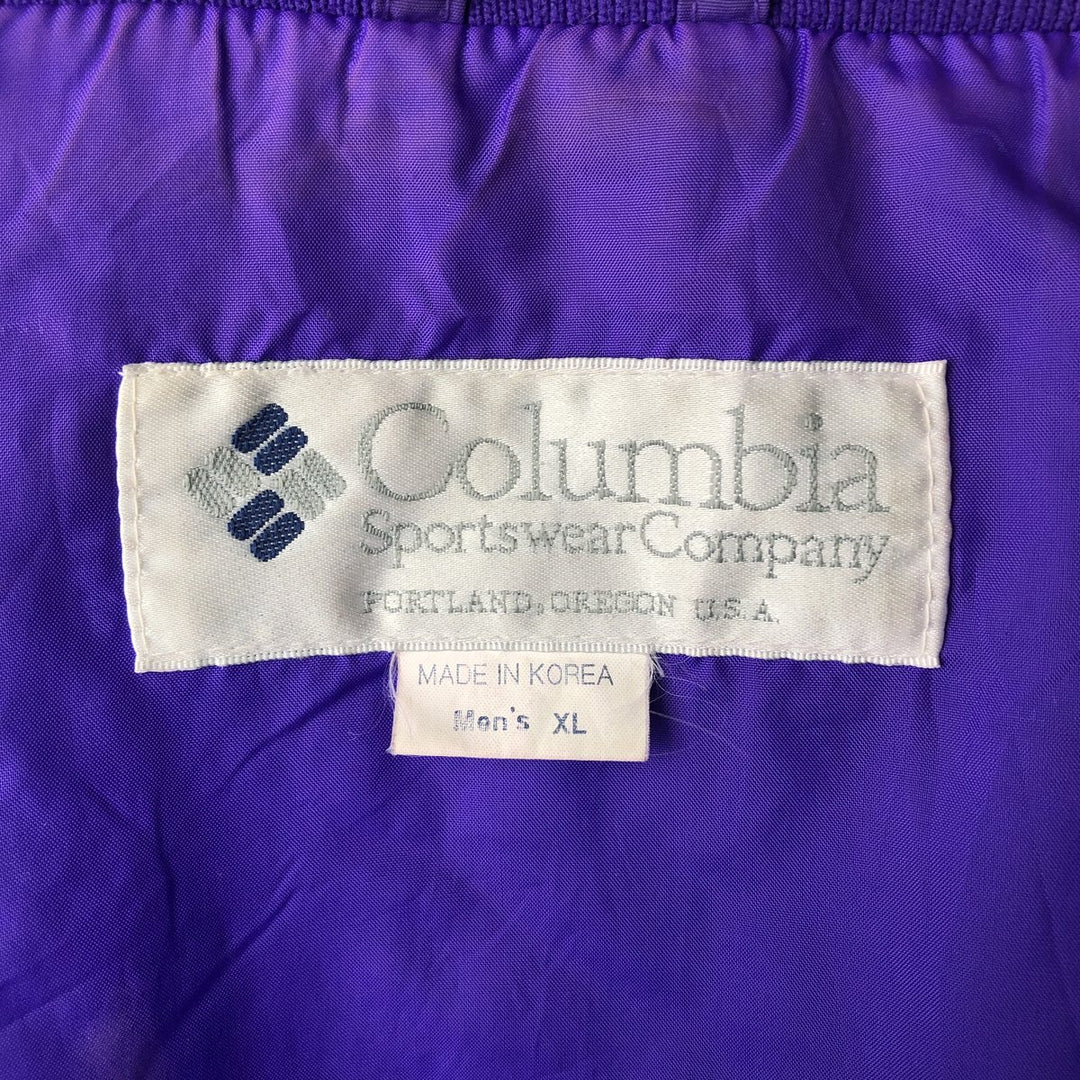 1990'S Columbia BUGABOO Mountain Parka Shell Jacket (White Tag) - Men's Size XL (Equivalent) - Vintage Nylon black type Vintage Second Hand