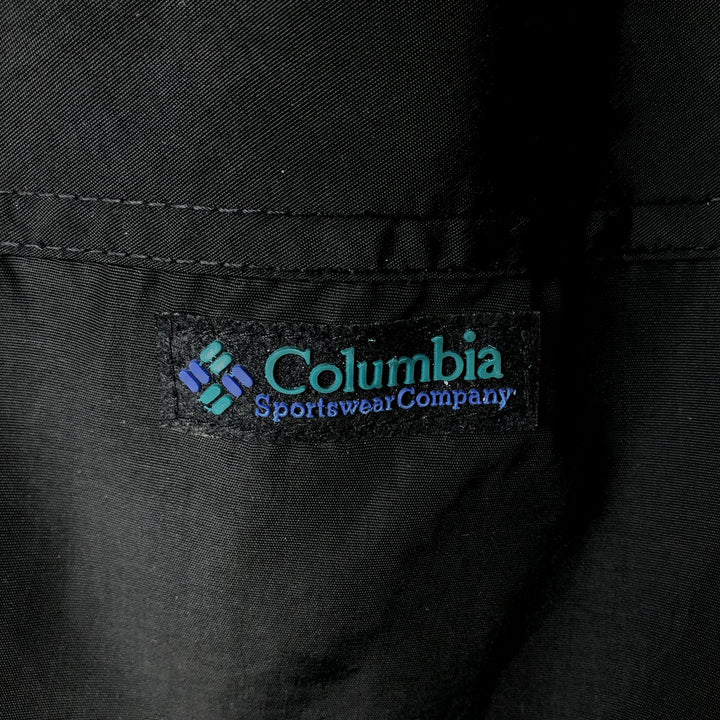 1990'S Columbia BUGABOO Mountain Parka Shell Jacket (White Tag) - Men's Size XL (Equivalent) - Vintage Nylon black type Vintage Second Hand