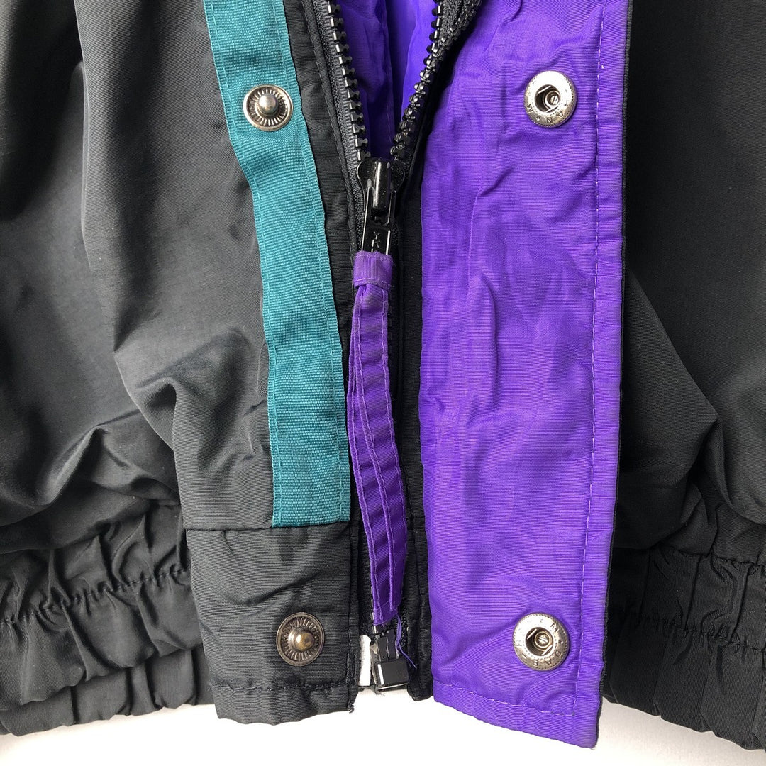 1990'S Columbia BUGABOO Mountain Parka Shell Jacket (White Tag) - Men's Size XL (Equivalent) - Vintage Nylon black type Vintage Second Hand