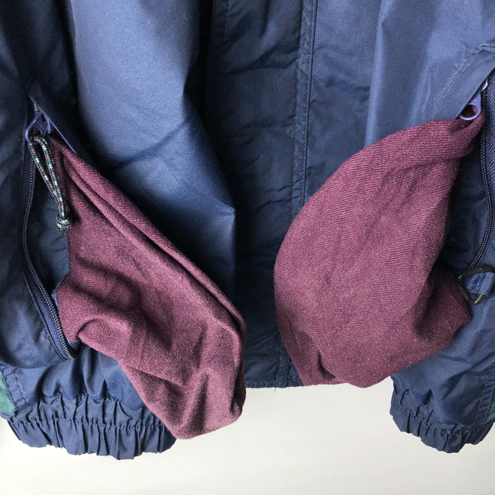 1990'S Columbia BUGABOO Mountain Jacket/Shell Jacket (White Tag) - Men's Size L (Equivalent) - Vintage Nylon navy blue type Vintage Second Hand