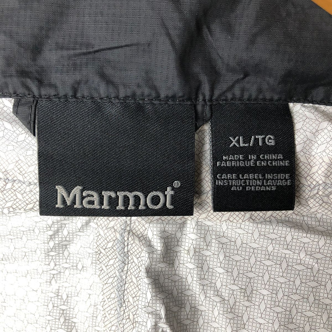 2000'S Marmot HITACHI Ripstop Mountain Jacket Shell Jacket Men's XL equivalent Nylon black type Vintage Second Hand