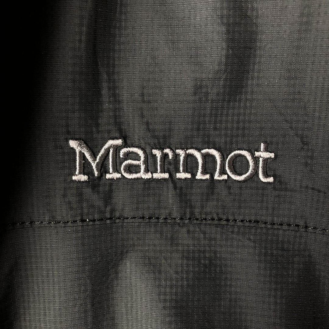 2000'S Marmot HITACHI Ripstop Mountain Jacket Shell Jacket Men's XL equivalent Nylon black type Vintage Second Hand