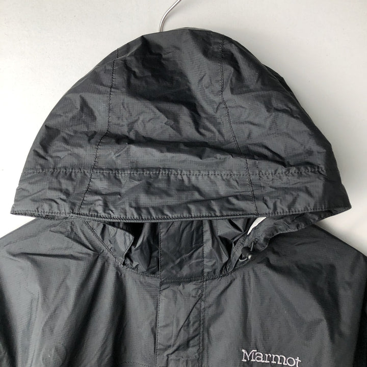 2000'S Marmot HITACHI Ripstop Mountain Jacket Shell Jacket Men's XL equivalent Nylon black type Vintage Second Hand