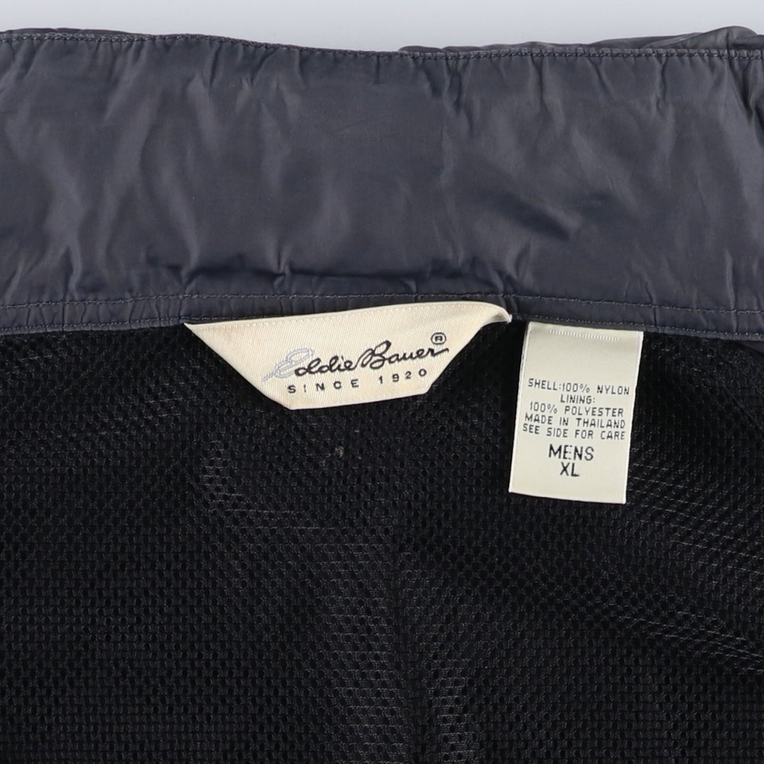 2000'S Eddie Bauer Mountain Jacket, Shell Jacket, Men's XL Nylon black type Vintage Second Hand