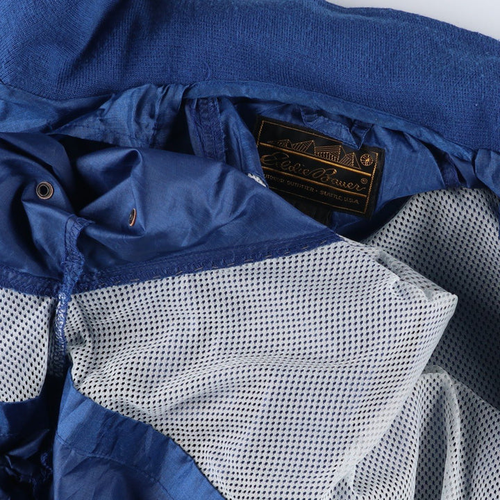 80s-90'S Eddie Bauer Black Tag Ripstop Mountain Jacket Shell Jacket Men's Size L (Equivalent) Vintage Nylon blue type Vintage Second Hand