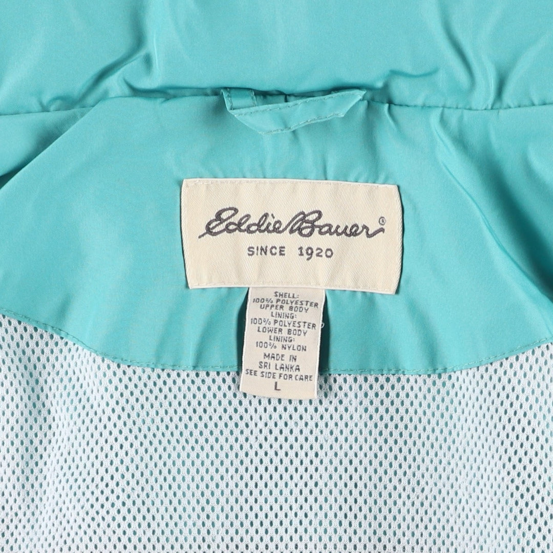 Eddie Bauer Mountain Jacket Shell Jacket Men's Size L (Equivalent) Lightweight polyester Emerald green Vintage Second Hand