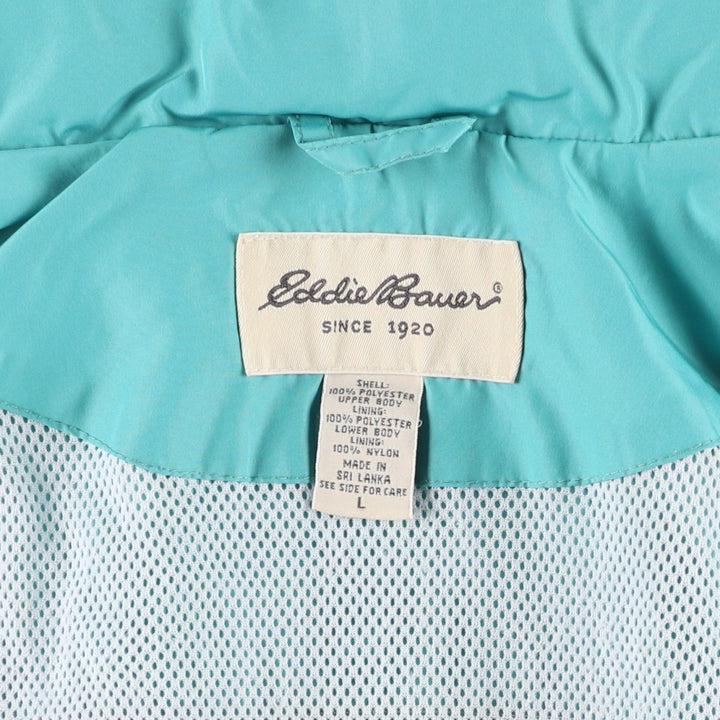 Eddie Bauer Mountain Jacket Shell Jacket Men's Size L (Equivalent) Lightweight polyester Emerald green Vintage Second Hand