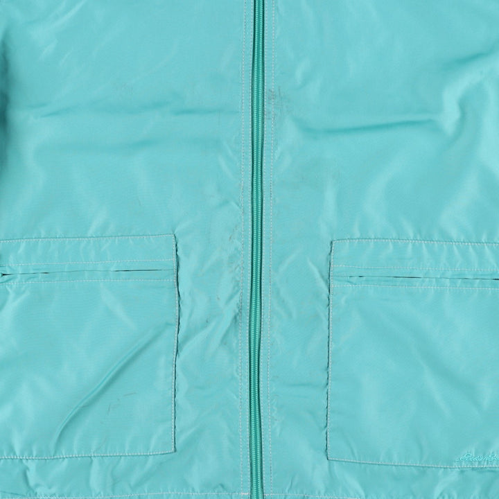 Eddie Bauer Mountain Jacket Shell Jacket Men's Size L (Equivalent) Lightweight polyester Emerald green Vintage Second Hand