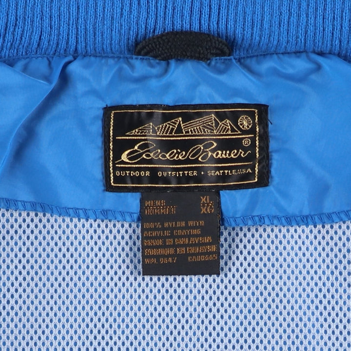 80s-90'S Eddie Bauer Mountain Jacket Shell Jacket Men's XL (approx.) Nylon blue type Vintage Second Hand