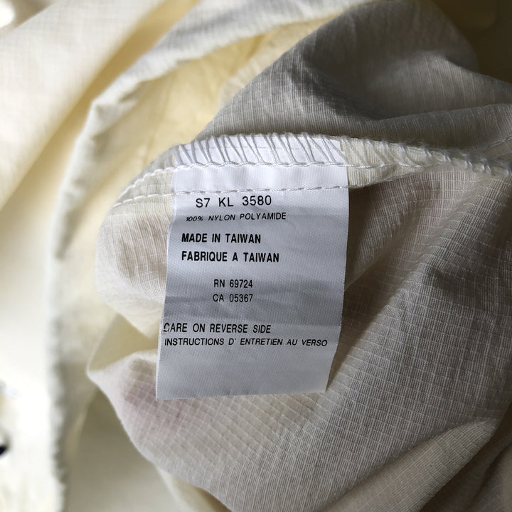 90s-00'S Columbia Evinrude Ripstop Advertising Anorak Jacket, Women's Size L (approx.) Nylon pale white type Vintage Second Hand