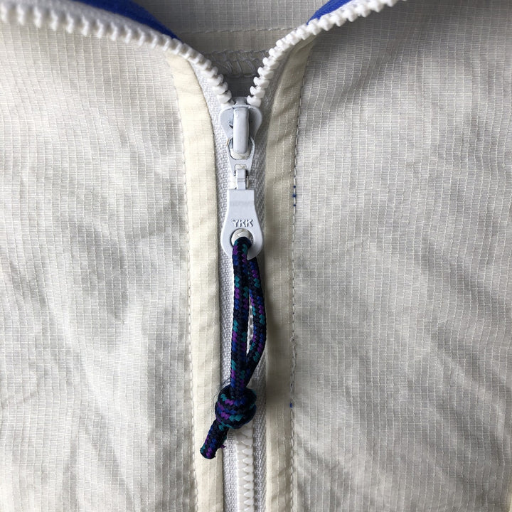 90s-00'S Columbia Evinrude Ripstop Advertising Anorak Jacket, Women's Size L (approx.) Nylon pale white type Vintage Second Hand