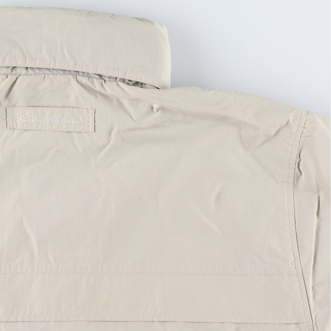 Eddie Bauer Mountain Jacket, Shell Jacket, Men's L size Nylon ivory Vintage Second Hand
