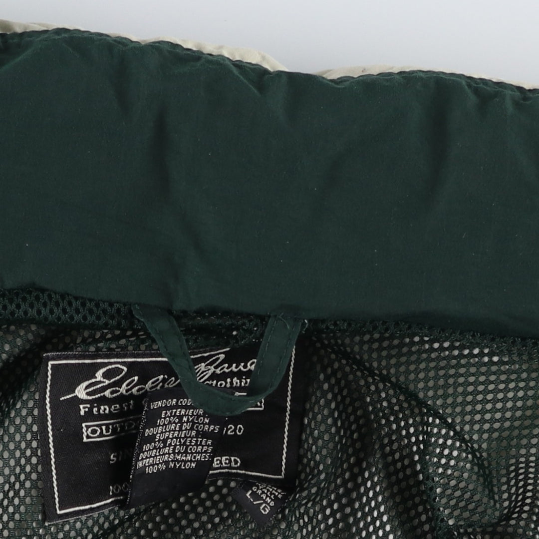 Eddie Bauer Mountain Jacket, Shell Jacket, Men's L size Nylon ivory Vintage Second Hand