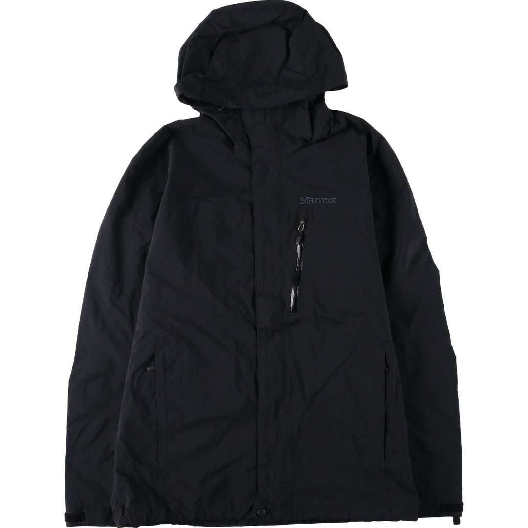 2000'S Marmot Mountain Parka Shell Jacket, Men's Size M (approx.) Nylon black type Vintage Second Hand