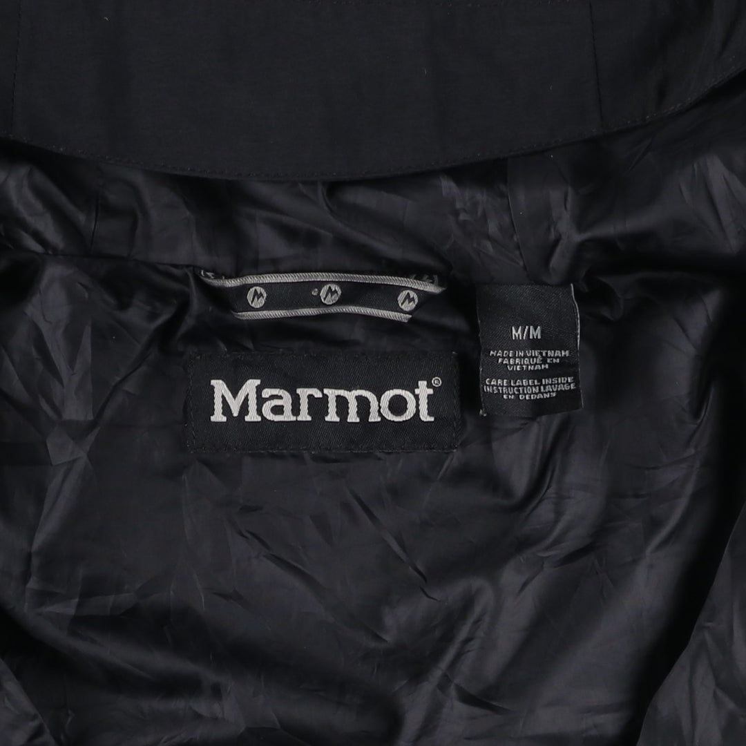 2000'S Marmot Mountain Parka Shell Jacket, Men's Size M (approx.) Nylon black type Vintage Second Hand