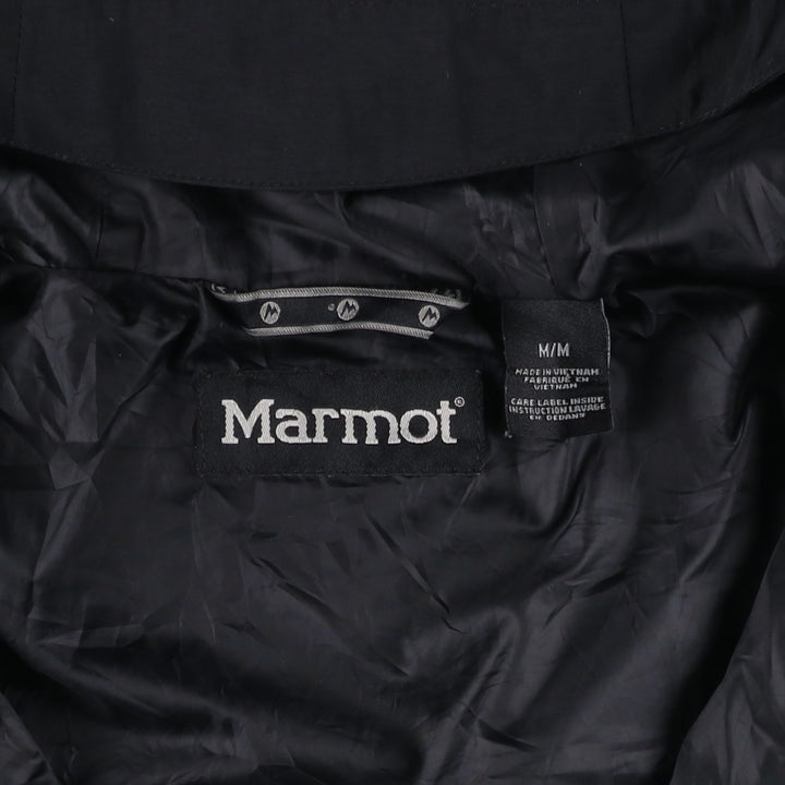 2000'S Marmot Mountain Parka Shell Jacket, Men's Size M (approx.) Nylon black type Vintage Second Hand