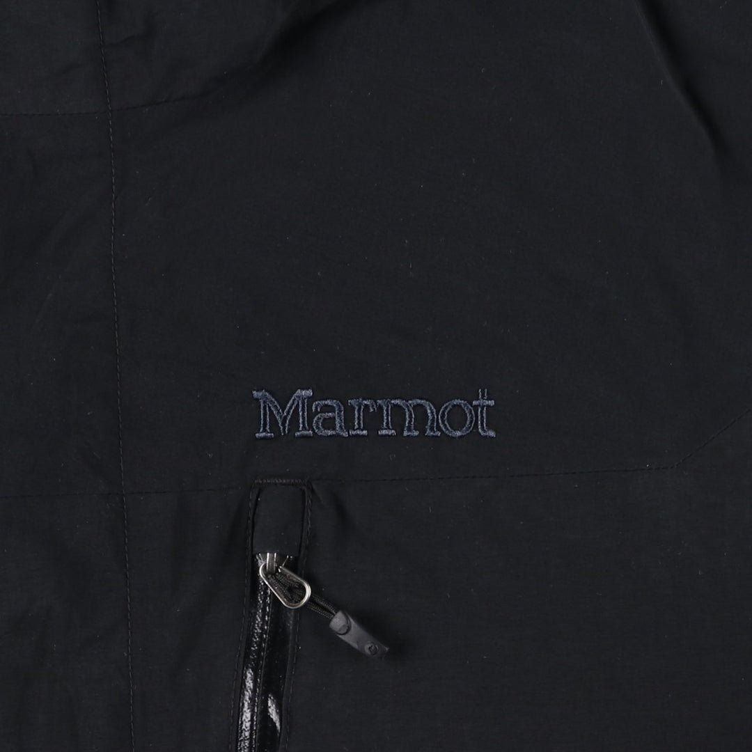 2000'S Marmot Mountain Parka Shell Jacket, Men's Size M (approx.) Nylon black type Vintage Second Hand
