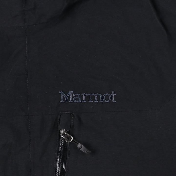 2000'S Marmot Mountain Parka Shell Jacket, Men's Size M (approx.) Nylon black type Vintage Second Hand