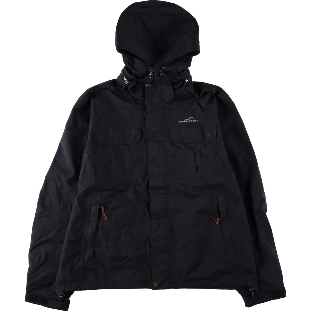 Eddie Bauer WEATHEREDGE Mountain Parka Shell Jacket, Men's XL (approx.) Nylon black type Vintage Second Hand