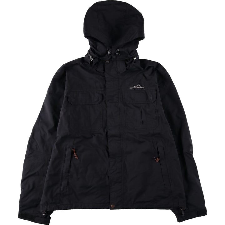 Eddie Bauer WEATHEREDGE Mountain Parka Shell Jacket, Men's XL (approx.) Nylon black type Vintage Second Hand