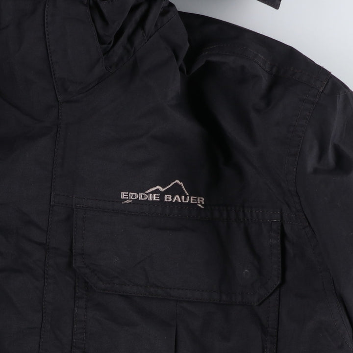 Eddie Bauer WEATHEREDGE Mountain Parka Shell Jacket, Men's XL (approx.) Nylon black type Vintage Second Hand