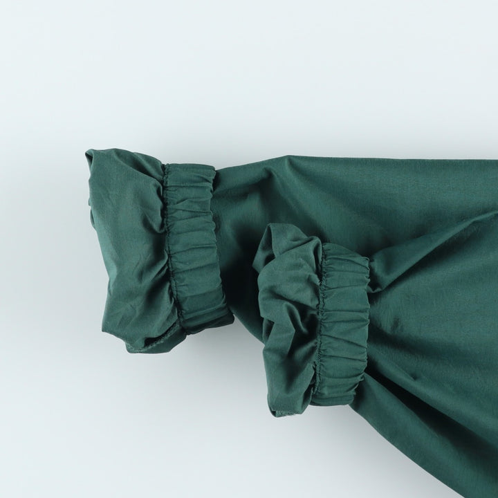 Vintage LLBean half-zip anorak parka from the 1990s, equivalent to men's size S. Nylon green type Vintage Second Hand