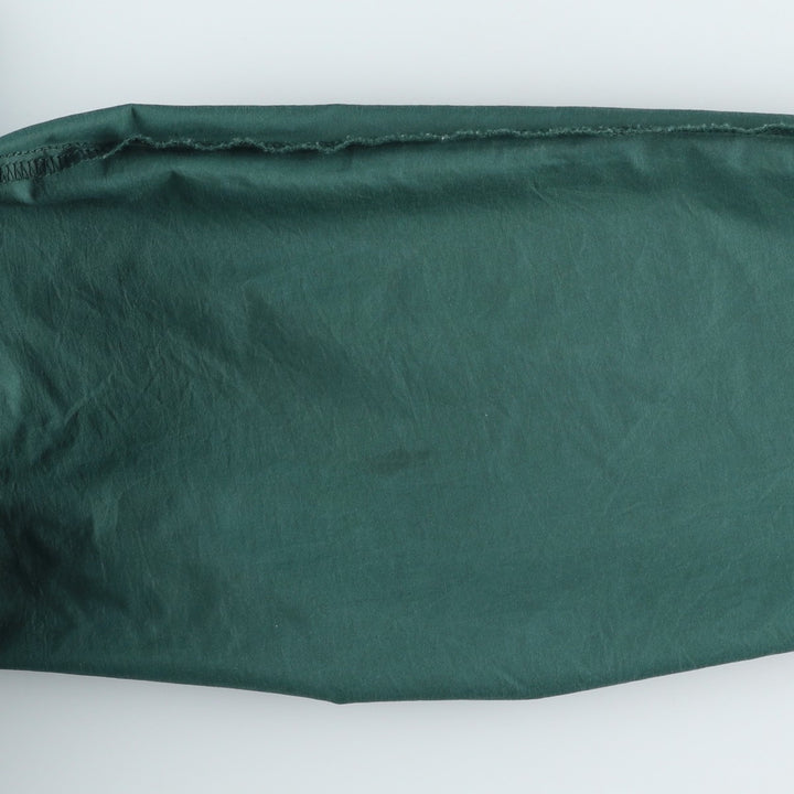 Vintage LLBean half-zip anorak parka from the 1990s, equivalent to men's size S. Nylon green type Vintage Second Hand
