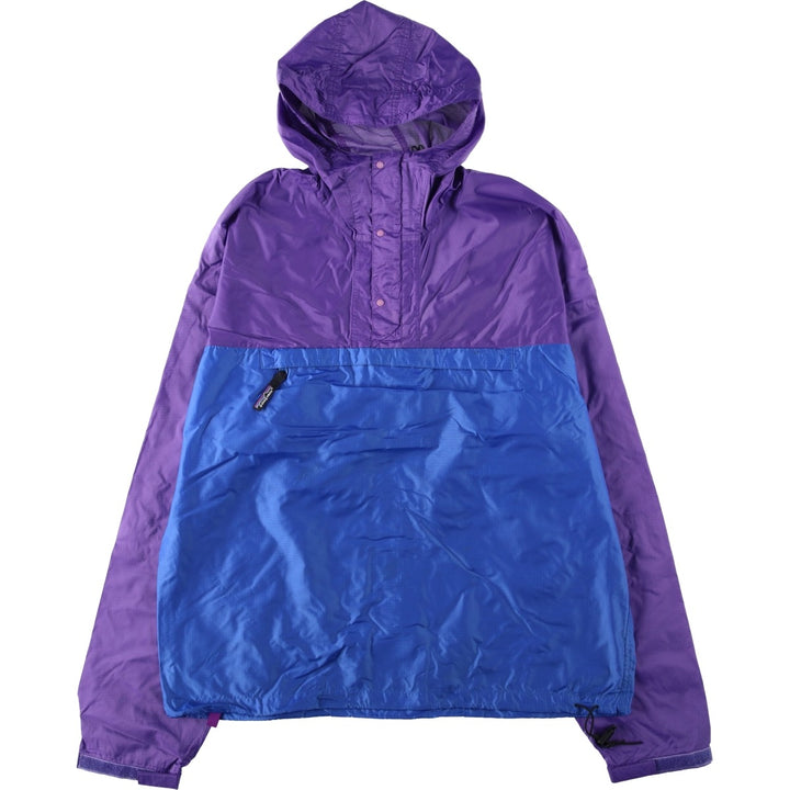 Patagonia 83121 Half-Zip Anorak Parka, Men's Size L (Equivalent), Vintage Nylon blue type Vintage Second Hand