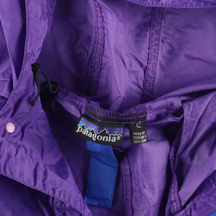 Patagonia 83121 Half-Zip Anorak Parka, Men's Size L (Equivalent), Vintage Nylon blue type Vintage Second Hand