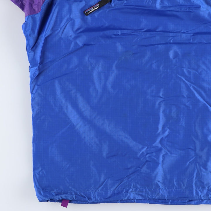 Patagonia 83121 Half-Zip Anorak Parka, Men's Size L (Equivalent), Vintage Nylon blue type Vintage Second Hand