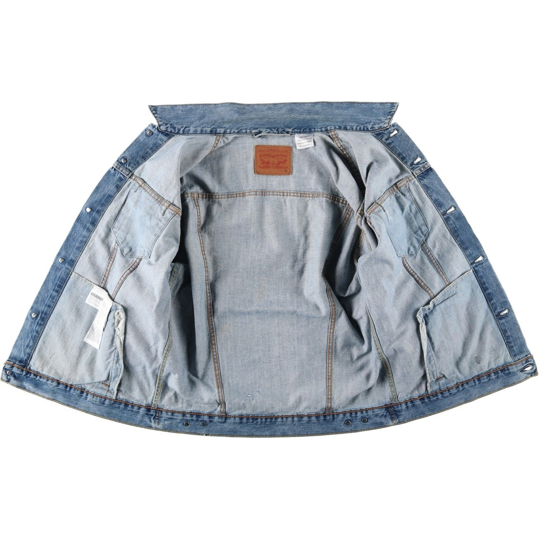 Levi's denim jacket, denim jacket, men's size XL cotton blue type Vintage Second Hand