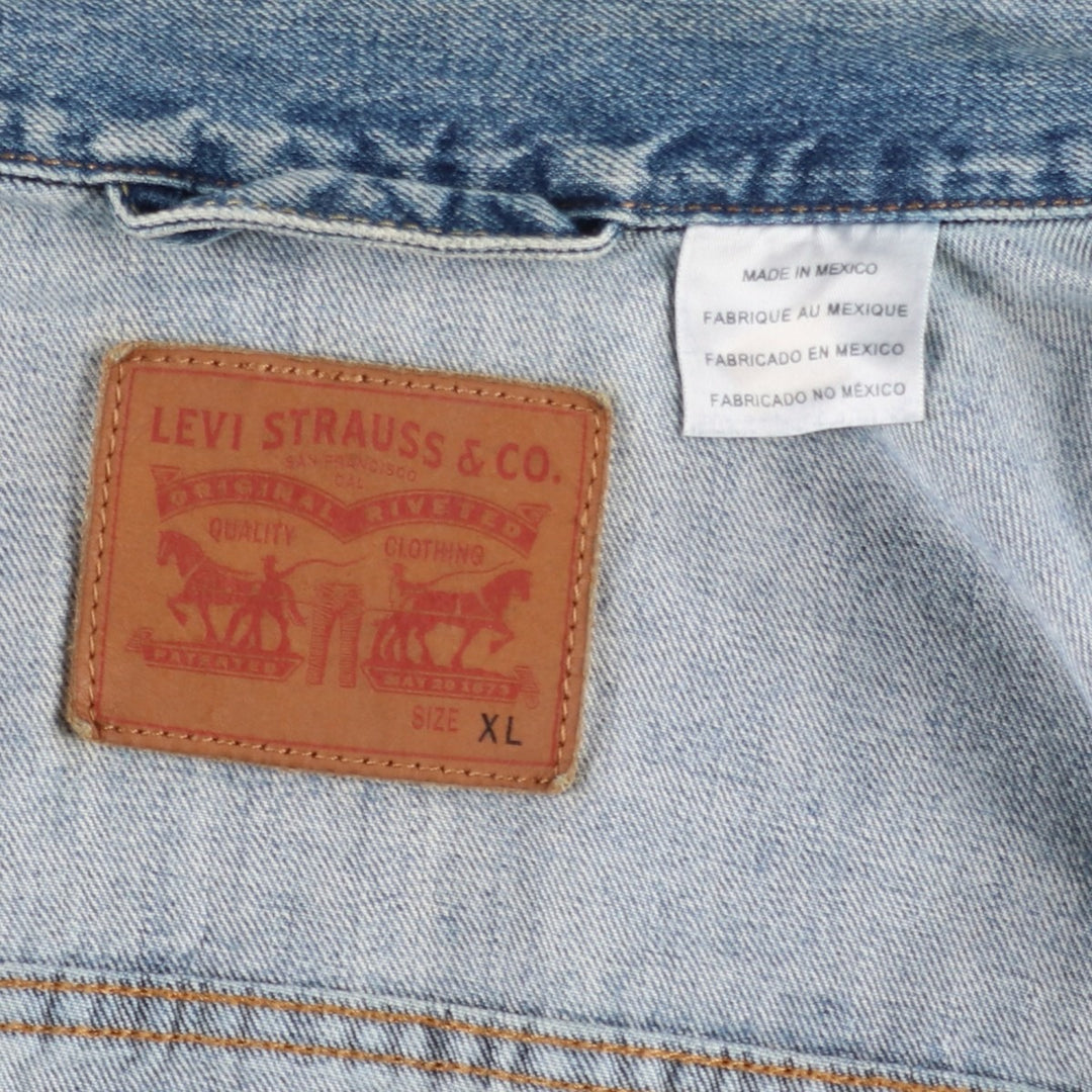 Levi's denim jacket, denim jacket, men's size XL cotton blue type Vintage Second Hand
