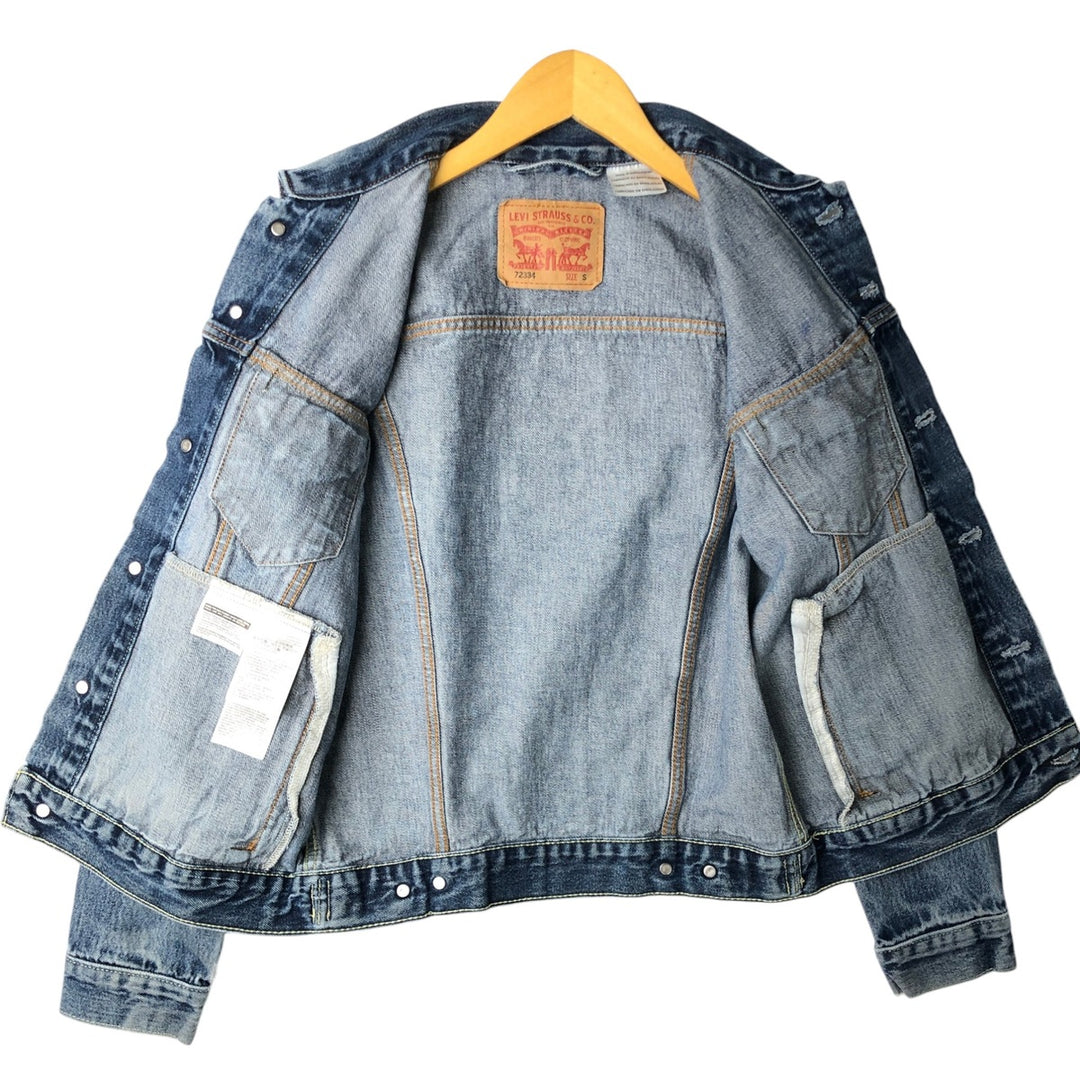 Levi's 72334 Denim Jacket (Men's Size S) cotton blue type Vintage Second Hand