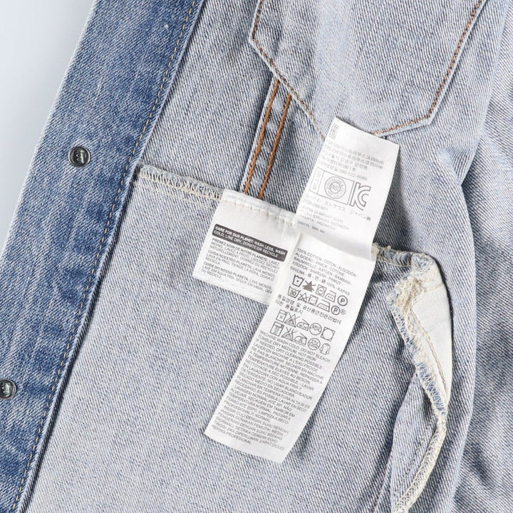 Levi's 72334-0195 Denim Jacket (Men's Size M) cotton blue type Vintage Second Hand