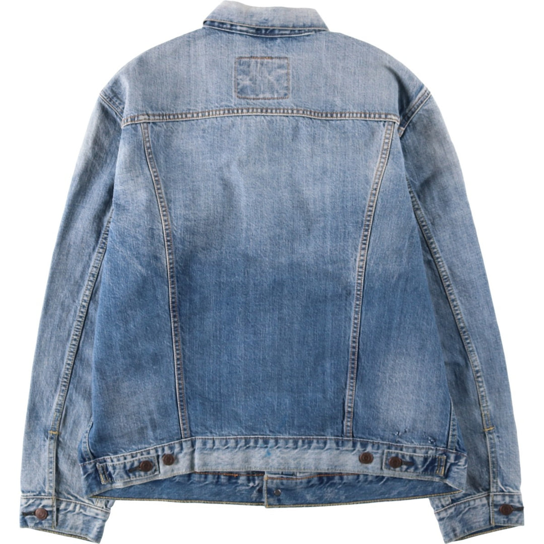 Levi's denim jacket, denim jacket, men's size L cotton blue type Vintage Second Hand