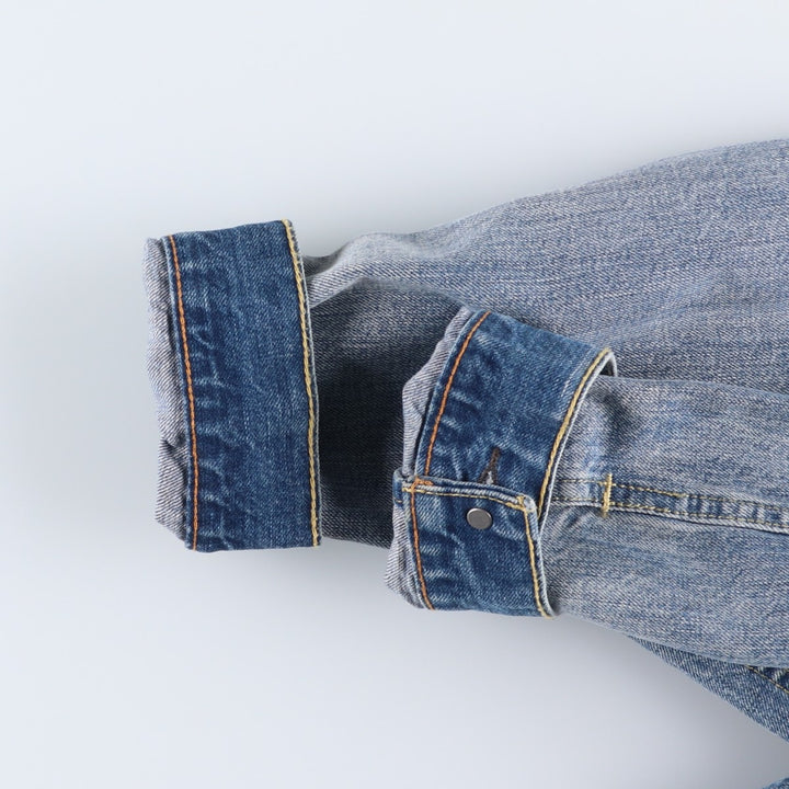 Levi's denim jacket, denim jacket, men's size L cotton blue type Vintage Second Hand