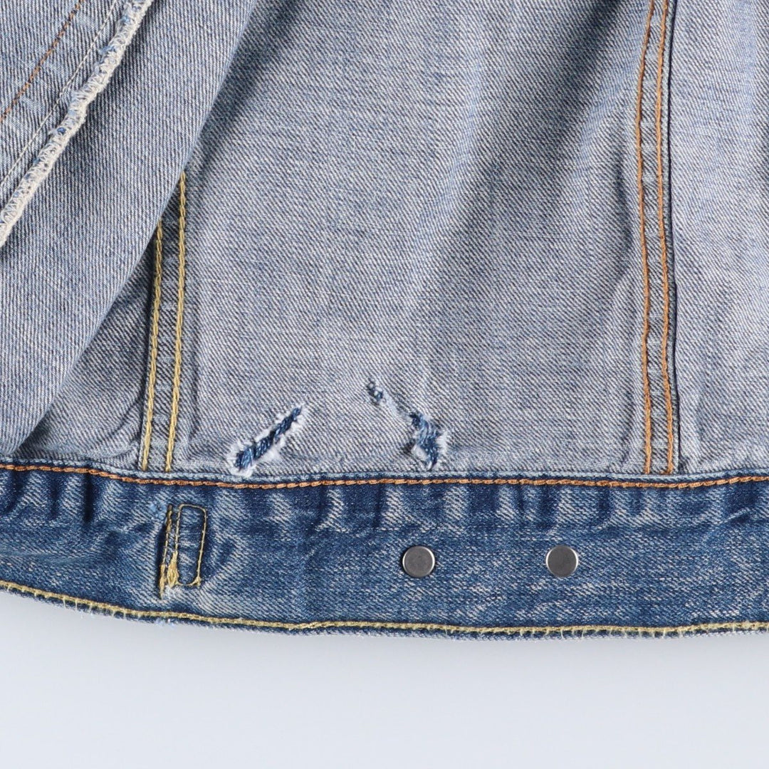Levi's denim jacket, denim jacket, men's size L cotton blue type Vintage Second Hand