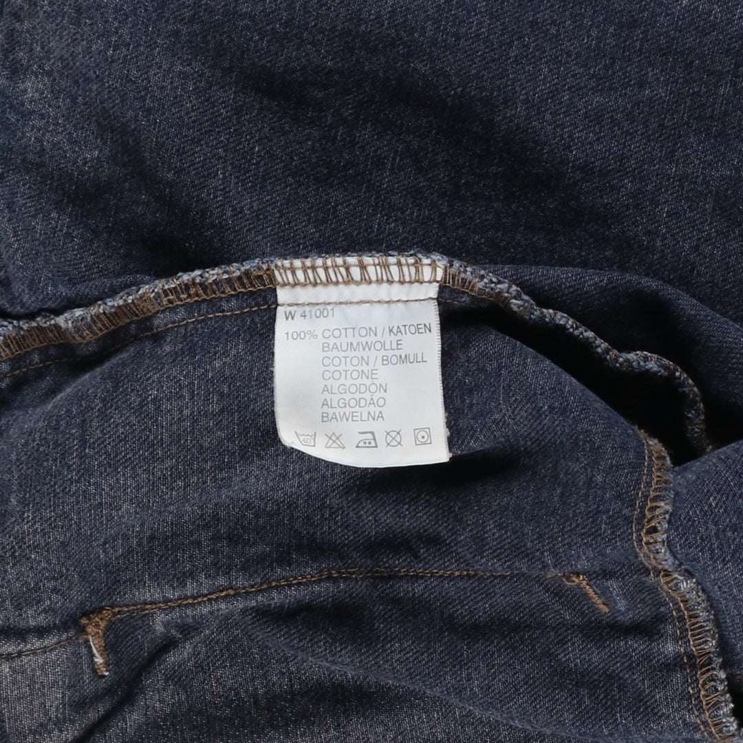 Wrangler Authentic Western Denim Jacket (Men's Size XL) cotton Navy blue Vintage Second Hand