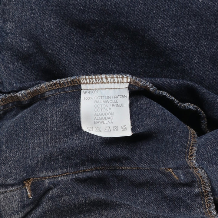 Wrangler Authentic Western Denim Jacket (Men's Size XL) cotton Navy blue Vintage Second Hand